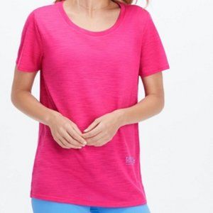 NWT Fabletics Pink Classic Tee L
